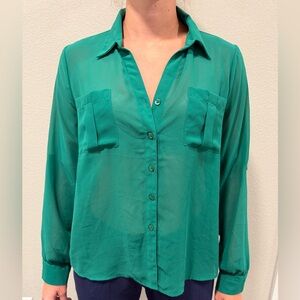 Mine Teal Women's Button-Down Shirt